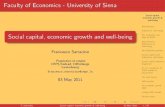 Social capital, economic growth and well-being