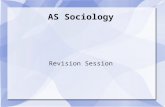 AS Sociology Revision