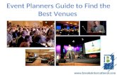 Event Planners Guide to Find the Best Venues
