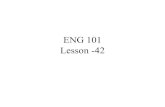 ENG101- English Comprehension- Lecture 42