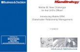 Mobile SRM offering by Business & Decision and Microstrategy