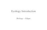 Biology - Ecology introduction 1011
