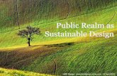 Public Realm as Sustainable Design
