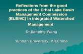 Reflections from the good practices of the Erhai Lake Basin Management Commission (ELBMC) in Integrated Watershed Management
