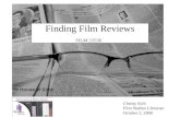 Finding Film Reviews