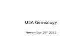 U3 a genealogy nov 2012