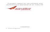 recruitment and performance appraisal at air india ltd