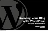 Growing Your Blog with WordPress