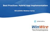 Best Practices - Hybrid App Implementation