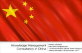 Knowledge Management Consultancy in China