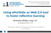 Using ePortfolio as Web 2.0 tool to foster reflective learning