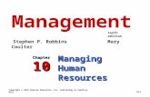 Chapter 10 management (10 th edition) by robbins and coulter