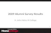 2009 Heinz College Alumni Survey Summary
