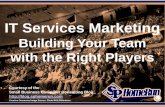 IT Services Marketing - Building Your Team with the Right Players (Slides)