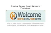 Create a canvas banner in photoshop