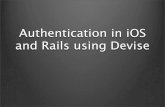 Authentication in i os and rails using devise