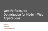Web performance optimization for modern web applications
