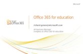 Office 365 for education BL RIC Workshop 22032011