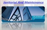 Janitorial And Maintenance