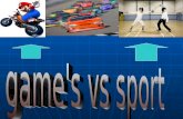 Game vs sport