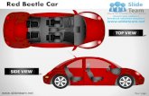 Red beetle car vehicle transportation side view powerpoint ppt templates.