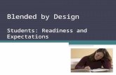 Blended By Design: Student Readiness, Student Crisis Points, and Student Teams