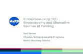 Bootstrapping and Alternative Sources of Funding - Entrepreneurship 101 (2013/2014)