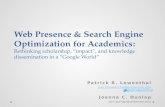 AECT 2012 Presentation on Web Presence and SEO