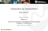 Librarians as researchers: why bother darts3 290612