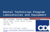 CDI College Dental Technician Program Laboratories and Equipment in Surrey, BC