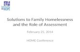 Solutions to Family Homelessness