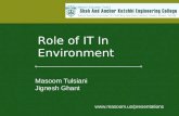 Role of IT in environment