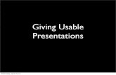 Usable Presentation Design