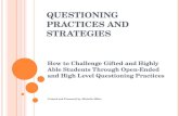 Questioning Practices And  Strategies