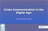Crisis Communication in the Digital Age