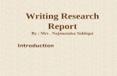 Writing Research Reportsclass