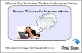 Remove Windows Performance Adviser In Few Simple Automatic Steps