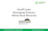 Symposium resources roadshow white rock minerals geoff lowe