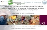 Community conservancies and payments for wildlife conservation (PWC) as a coping strategy under different conservancy institutional arrangements
