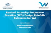Revised intensity frequency-duration (ifd) design rainfalls estimates for wa - janice green