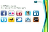 10 Mobile Apps For Social Tech Managers