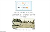 Social media e lavoro: Linkedin e Pinterest