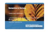 Semantics in Norway