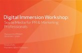 Digital Immersion Workshop For Prsany Dec 09