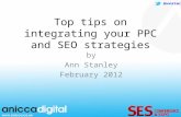 Top Tips on Integrating your PPC and SEO strategies