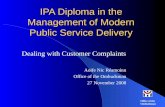 Customer Complaints (Ombudsman)  Aoife Nic Reamoinn