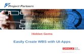 Easily Create your Project WBS in MS-Excel with Simple Forward Scheduling using Project Partners UI-Apps