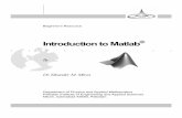 Introduction to matlab   sikander m. mirza