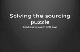 Solving the sourcing puzzle: From dead stop to launch in 90 days