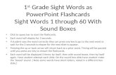 1st grade sight words 1 through 60 with sound boxes
